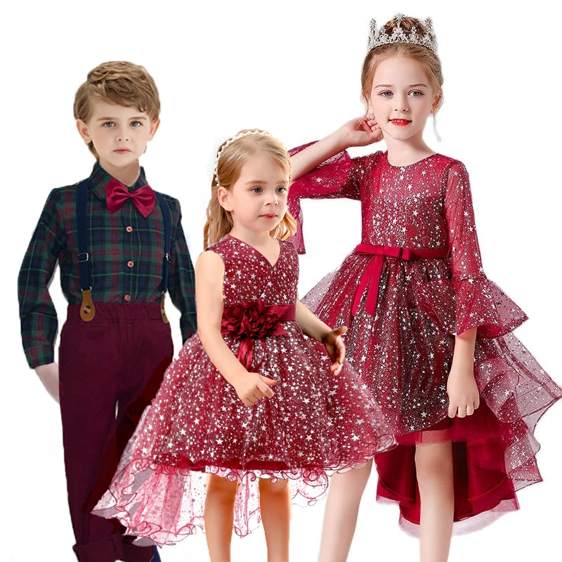 

Детское хлопковое вечернее платье, на осень/зиму