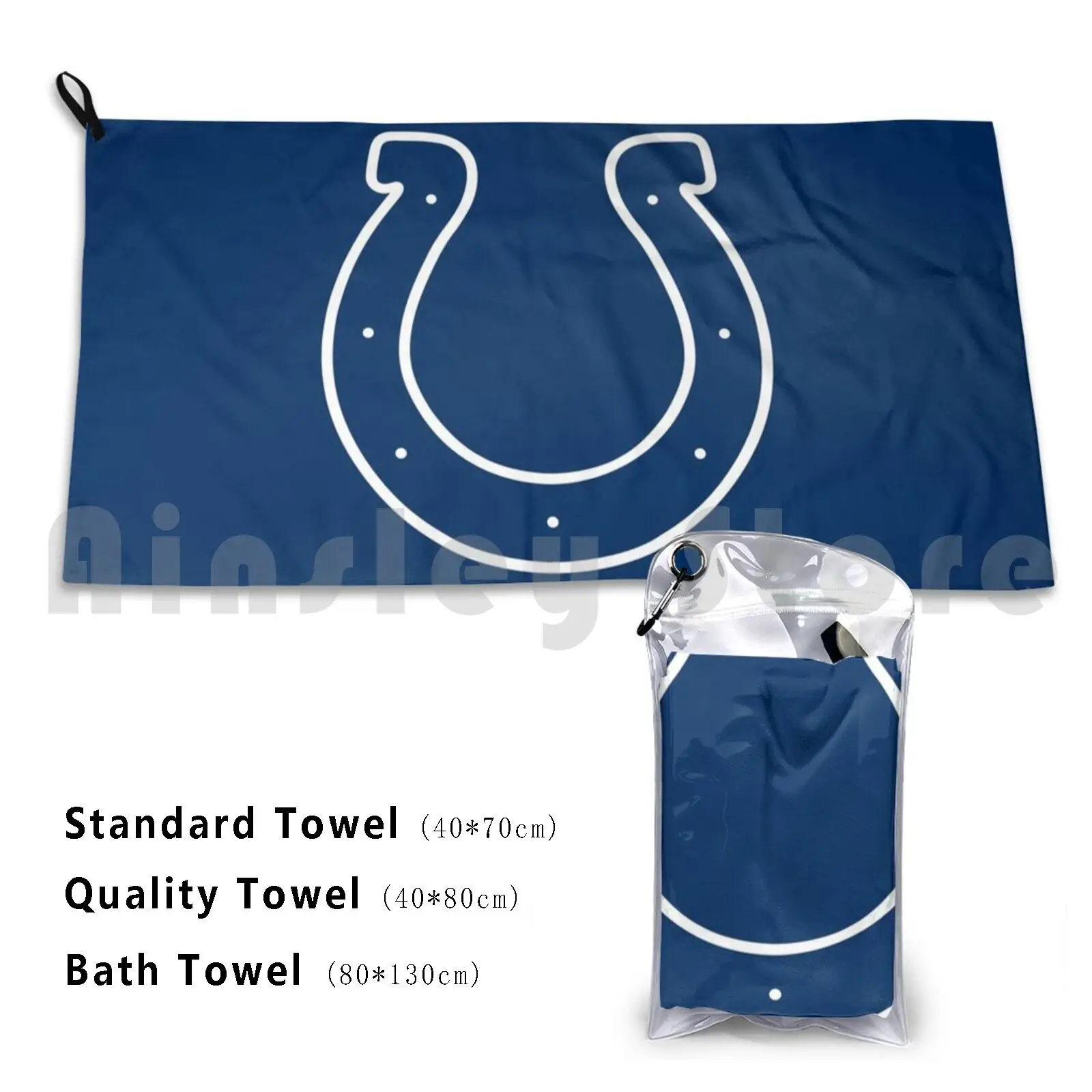 

Пляжное полотенце Colts из Индианаполиса, быстросохнущее качественное полотенце с логотипом