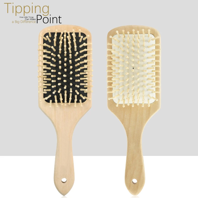 

Массажная бамбуковая щетка для волос, антистатические высококачественные расчески для уменьшения выпадения волос, инструмент для укладки для женщин, аксессуары для парикмахера