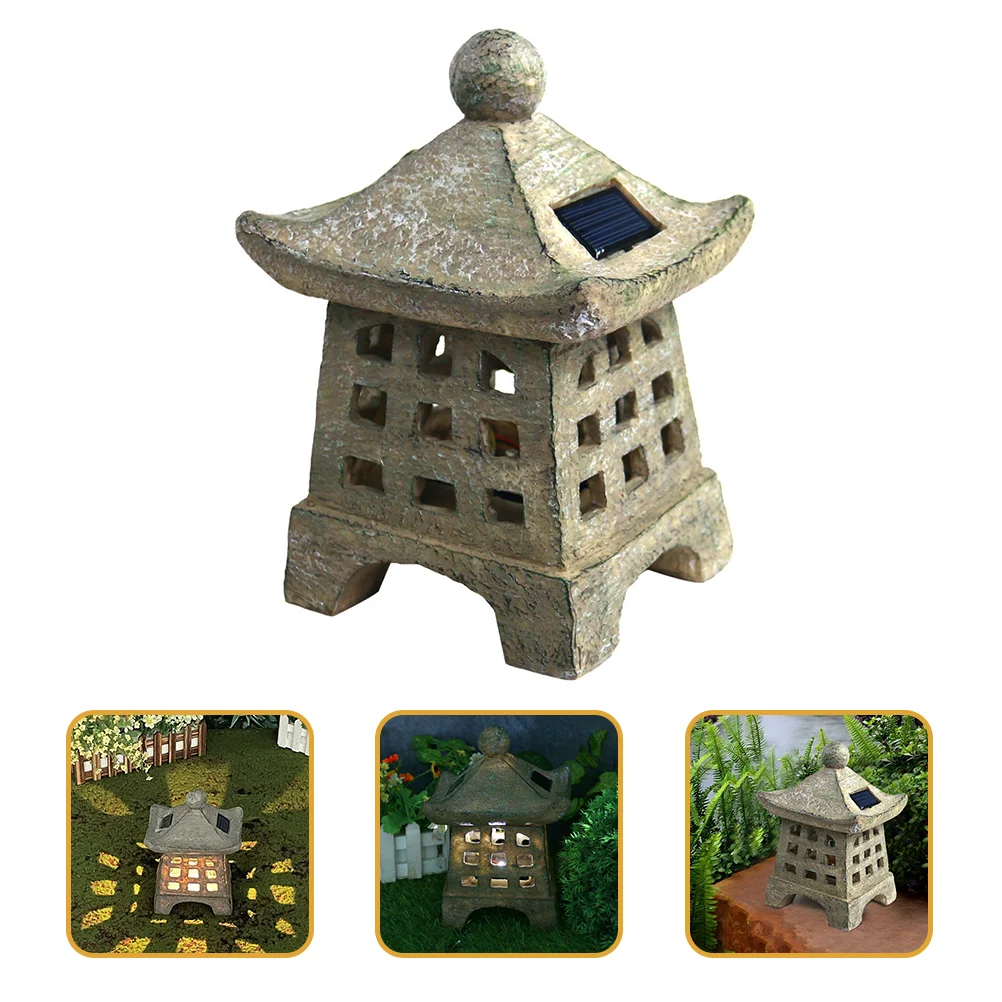 

Садовая статуя на солнечной пагоды, комнатный и уличный Декор дзен, Азиатский декор для ландшафта, балкона, сада, патио, крыльца
