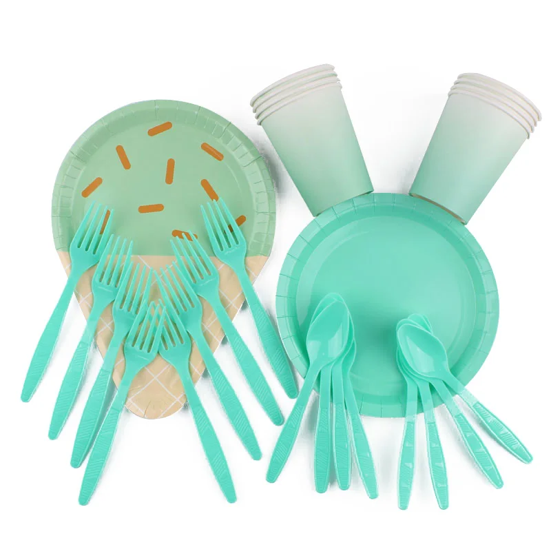 Летний мороженое для темативечерние вечеринки на день рождения одноразовая