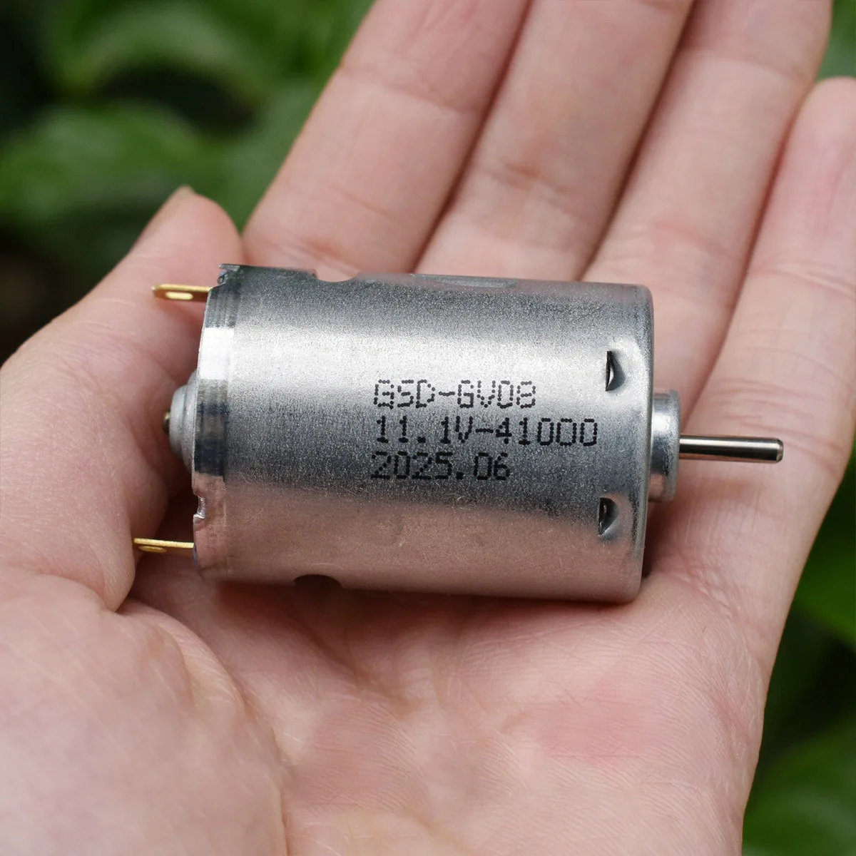 Фото Мини-мотор 385 DC 7.4V 11.1V 12V 37000 об/мин, высокоскоростной, с передним шарикоподшипником, угольными щетками, электродвигатель для фена, DIY-игрушек, вентиляторов №5