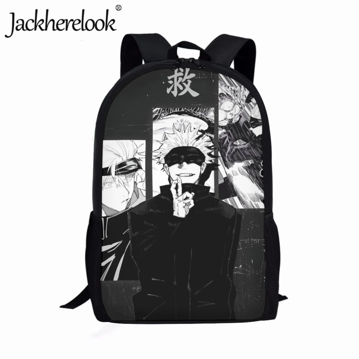 Jackherelook Animation Jujutsu Kaisen Print School Bags Fashion Cool Backpacks for Boys Children Book Bags Leisure Travel Bags