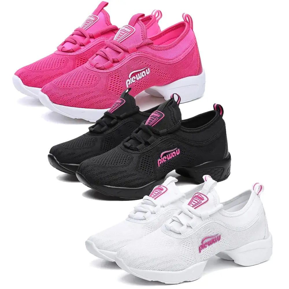 

Женские кроссовки для танцев Luckffa, дышащие сетчатые кроссовки для латиноамериканских танцев, бальных клубов и вечевечерние, 2022