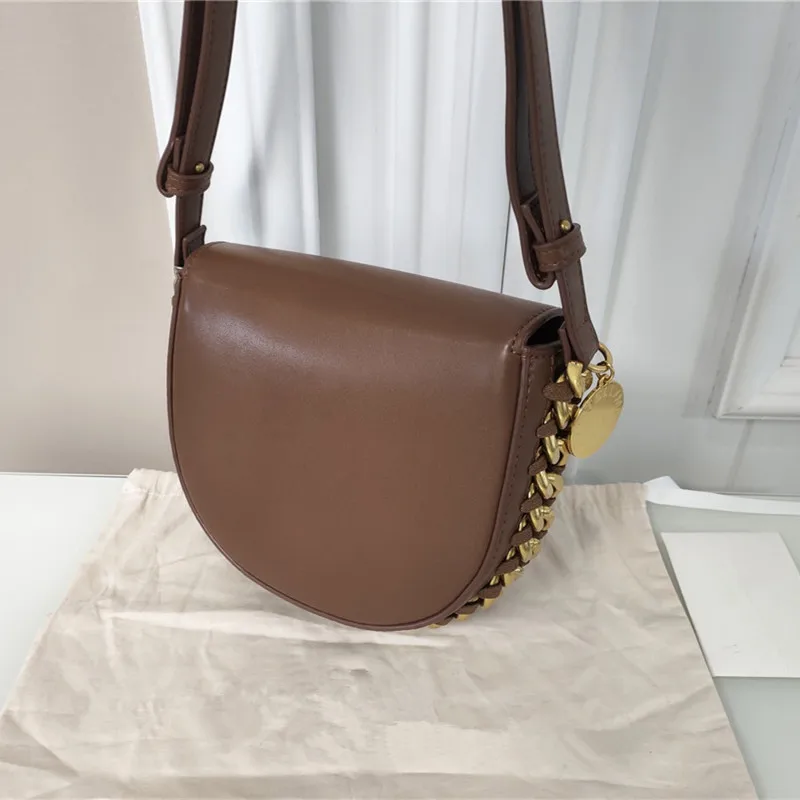 Chain Woven Women's Versatile Crossbody Bag 2022 New Luxury Designer Shoulder Bag Leather Fashion Handbag Ladies Round Wallet