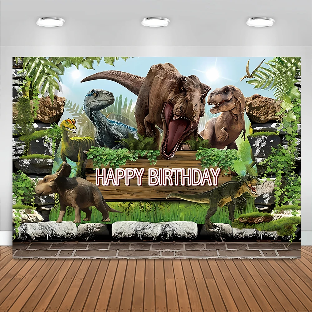 Виниловый Фон С Изображением Динозавра Мир Юрского Периода Для Фотосессии
