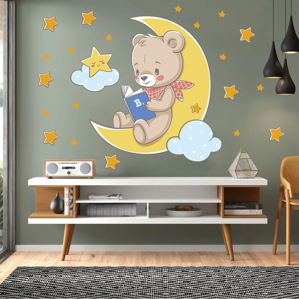 3d наклейки на стену Медведь |