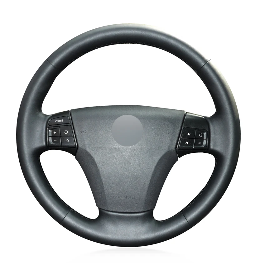 

Черная искусственная кожа, рукоделие, не скользит, фотосессия для Volvo S40 2006-2012 V50 2005-2011