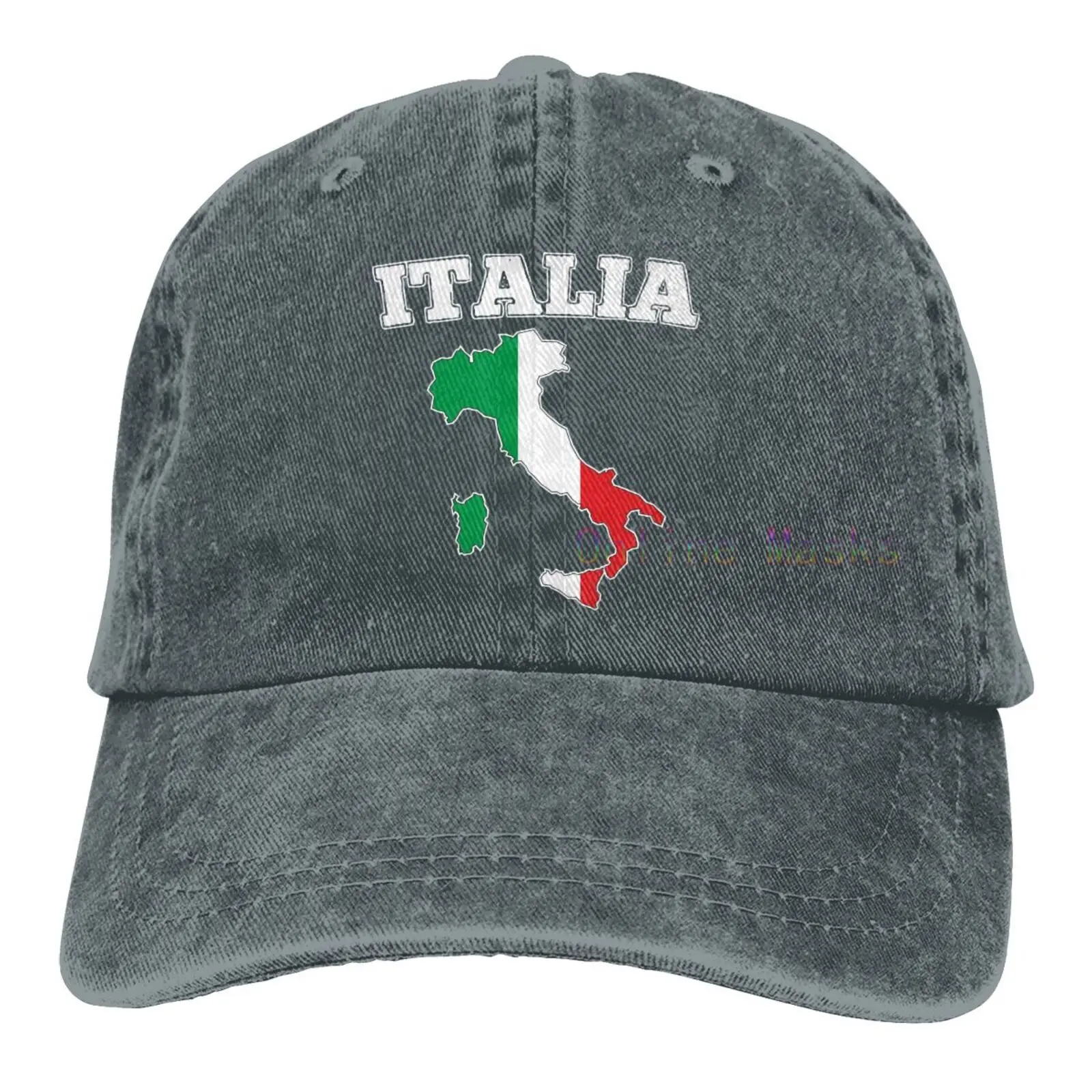 

Italy Map Flag Vintage Baseball Caps Sandwich Cap Cotton Summer Outdoor Sun Hat Men Women Unisex Adult Washed Denim Adjustable
