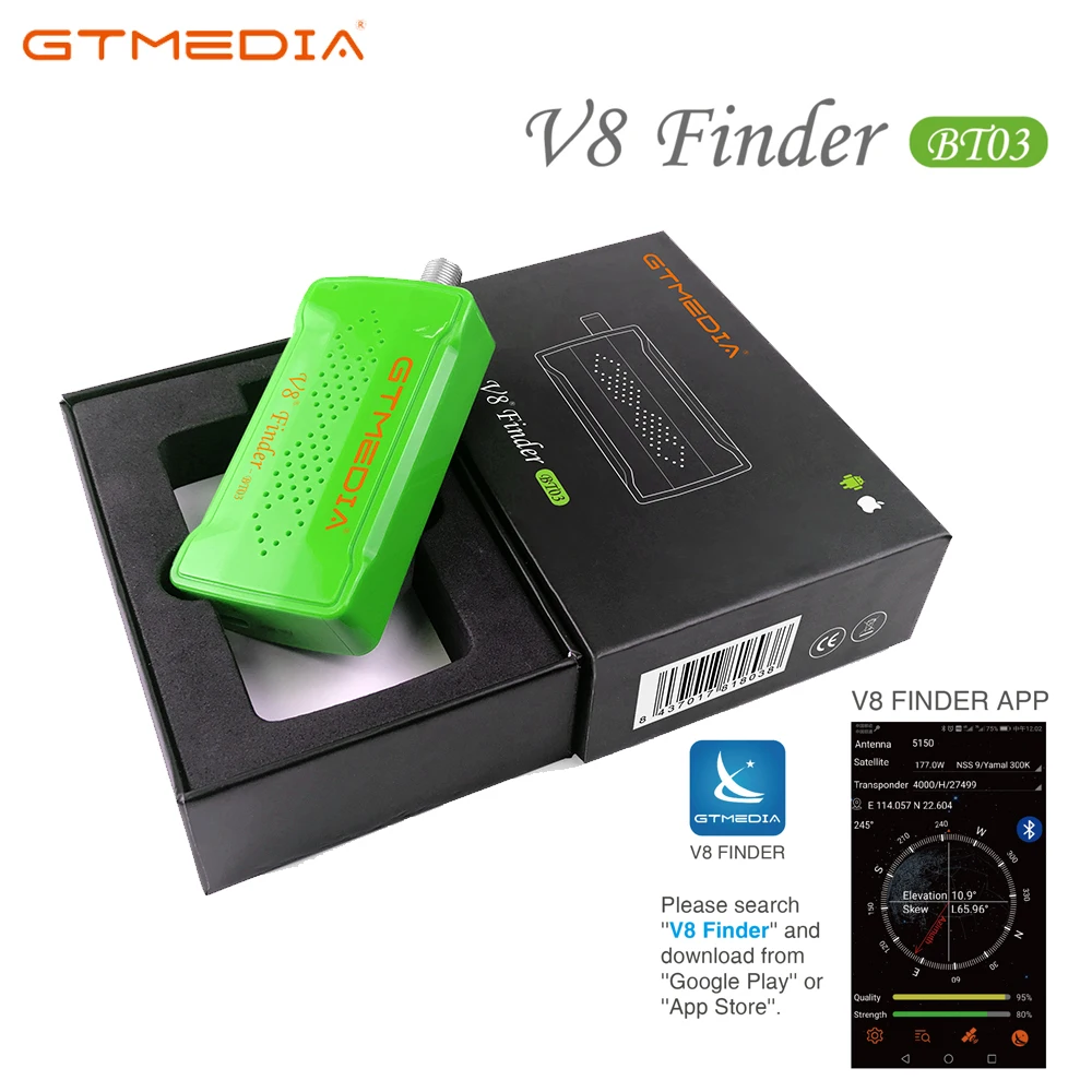 

GTmedia V8 Finder BT03 DVB-S2 Satellite Finder Supports Android and Ios System Digital Bluetooth HD Satfinder For GTMEDIA V8X