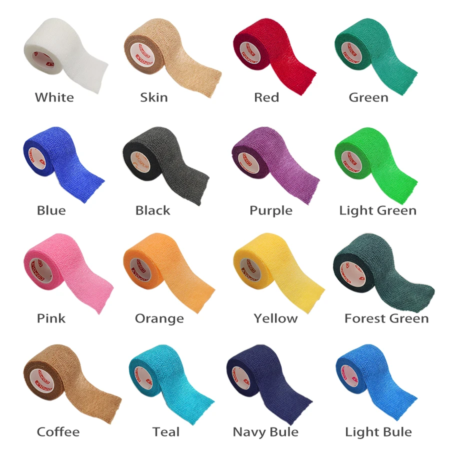 4 дюйма/10 см красочные спортивные татуировки самоклеящаяся эластичная повязка