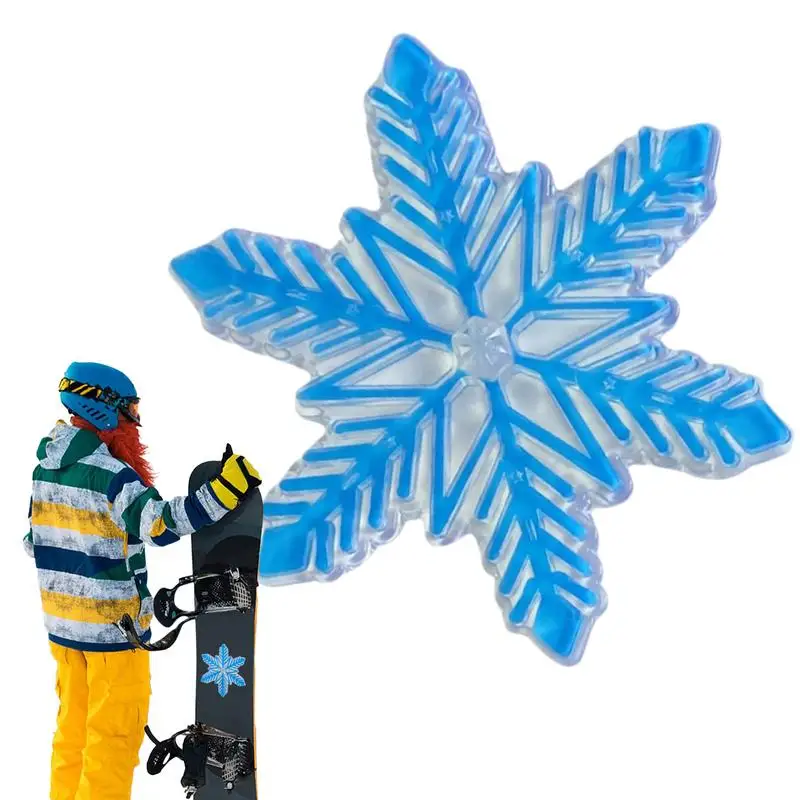 Тяговый коврик для сноуборда в форме снежинки противоскользящий 3D поднятый
