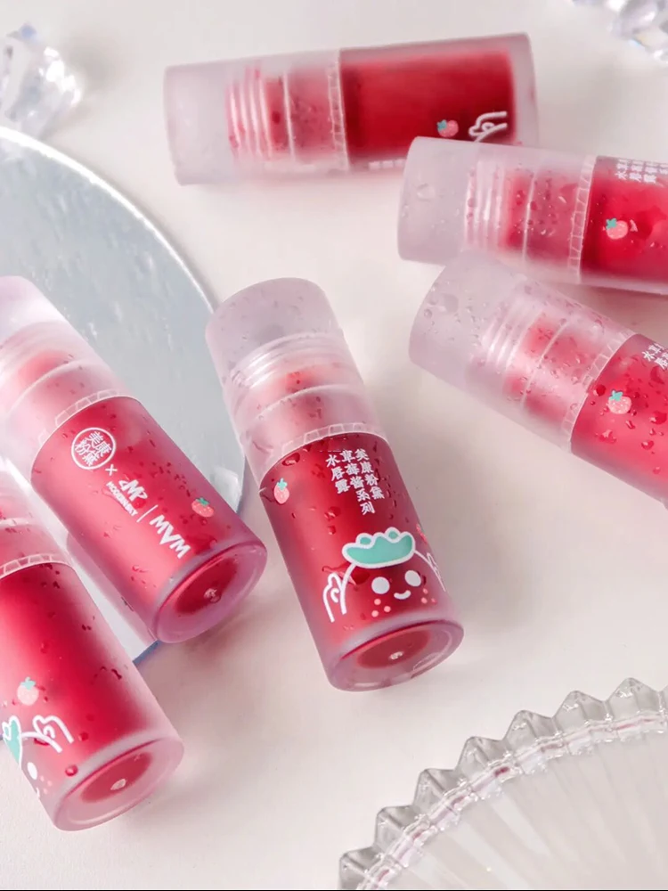 

Strawberry Jam Lip Dew Velvet Summer Refreshing Mirror Lipstick Lip Glaze Moisturizing Lip Gloss