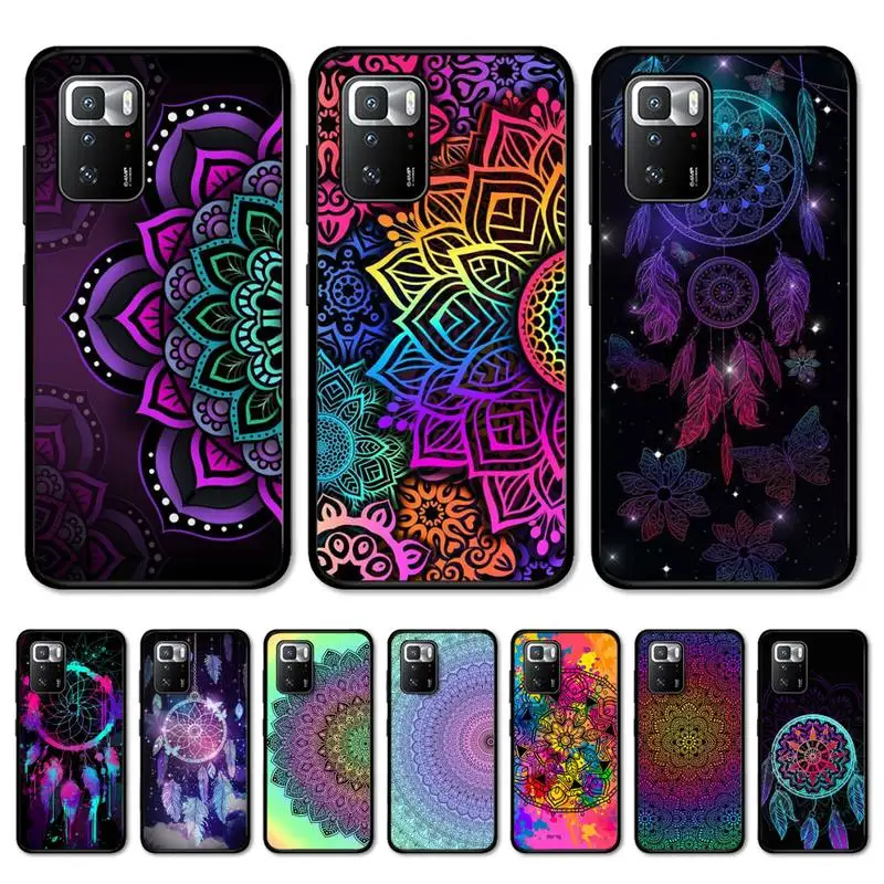

Abstract Mandala Dreamcatcher Phone Case for Redmi 5 6 7 8 9 A 5plus K20 4X S2 GO 6 K30 pro