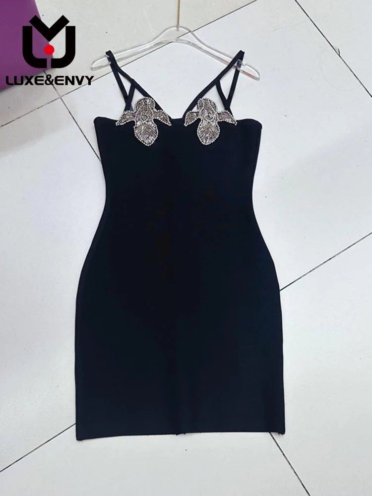 

Роскошное & ENVY Row женское мини-платье на бретельках с вышивкой в стиле знаменитостей, женское платье для ночного клуба, лето-осень 2023