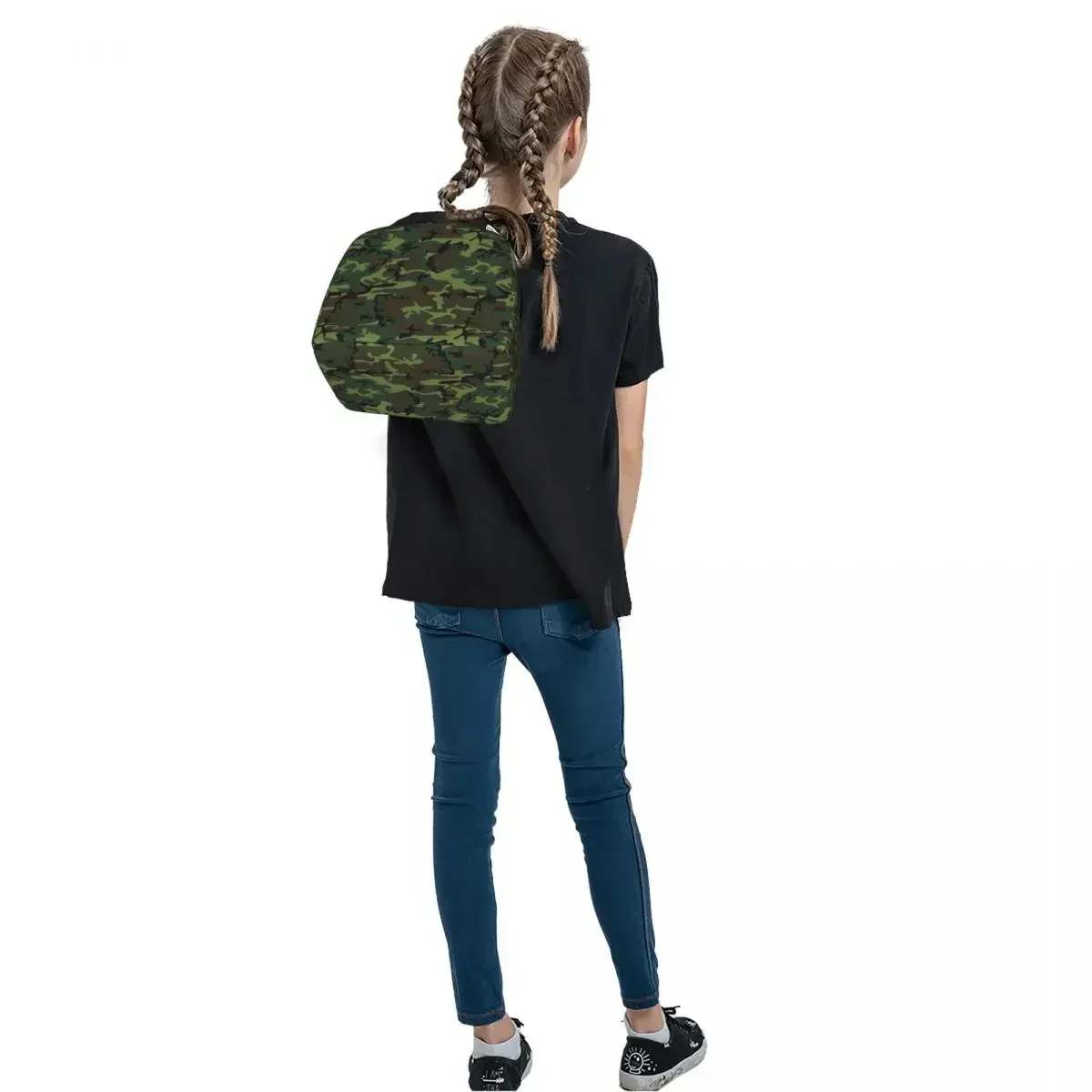 Прохладный камуфляж - зеленый коричневый черный изолированные сумки для обеда