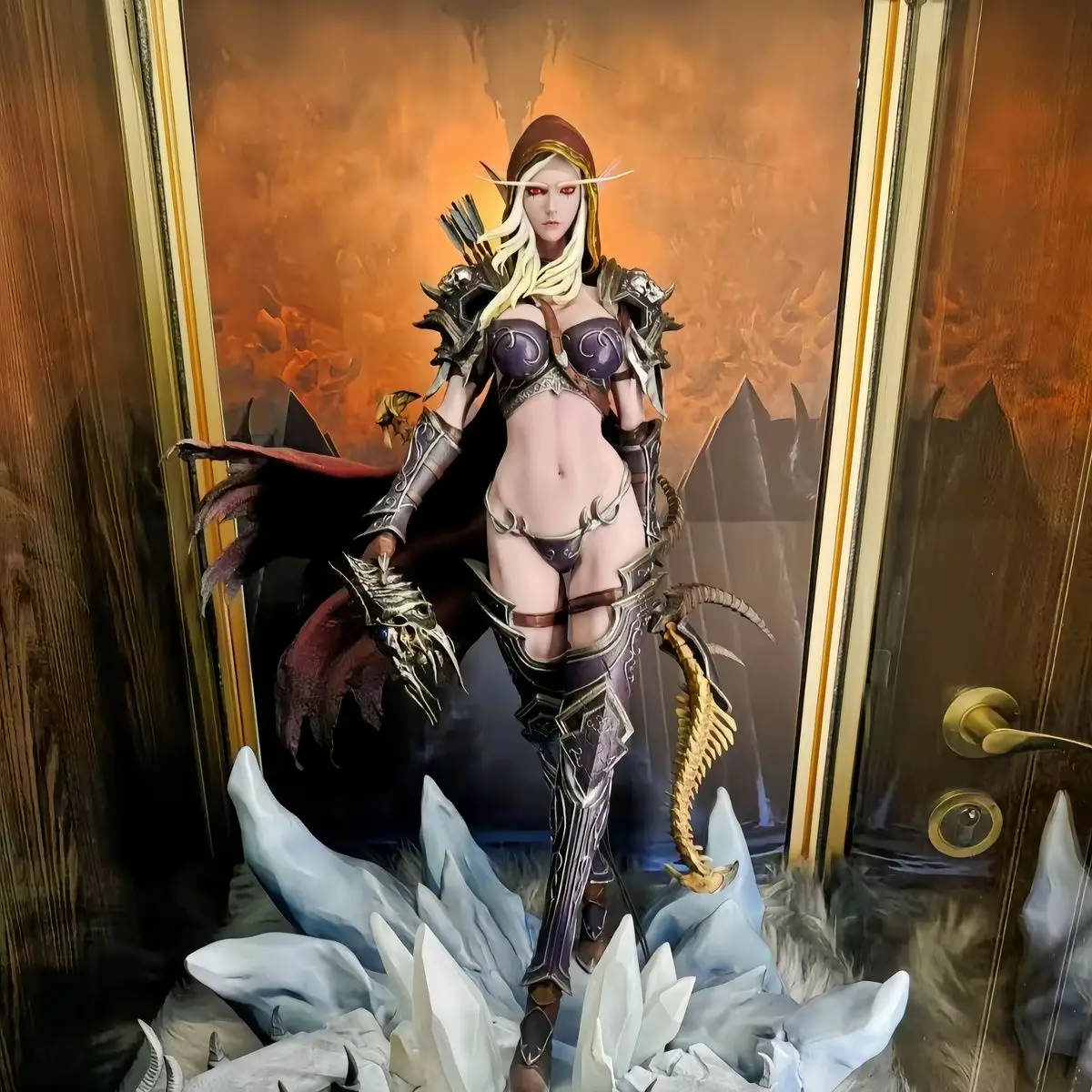 28 см фигурка World Of Warcraft Sylvanas Windrunner Queen Xi коллекция Gk статуя модель орнамент игрушка