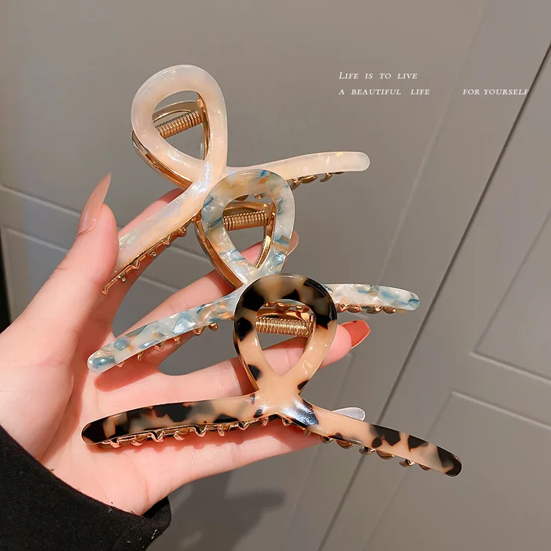 

Korean Leopard Print Clip Temperament Shark Clip Hairpin Fashion Personality Hairpin Wild Hair Accessories Ladies Wholesale Bulk