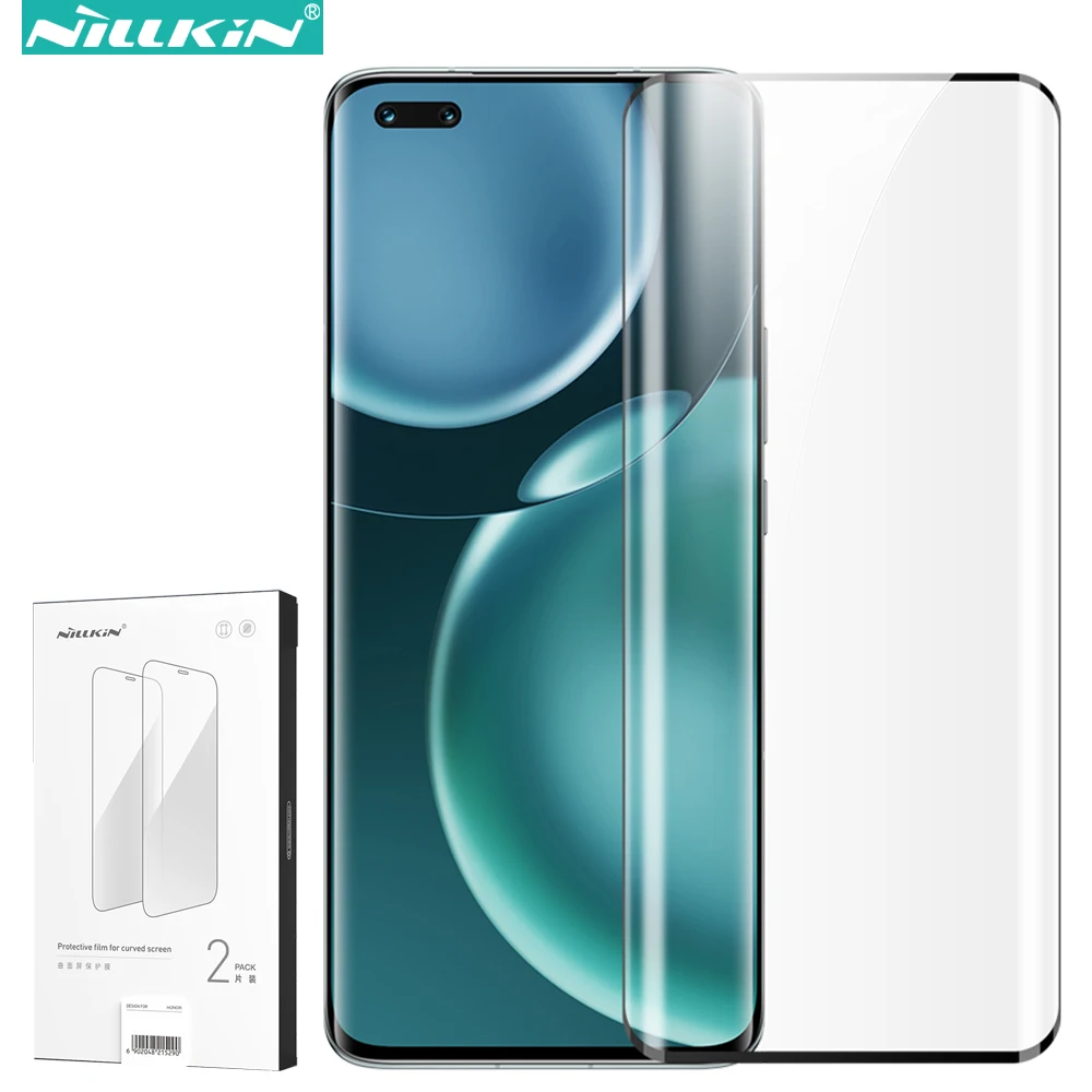 

Nillkin 2 Pcs Impact Resistant Curved Screen Protection for Honor Magic 4 Pro, Full Glued Curved Protective Film