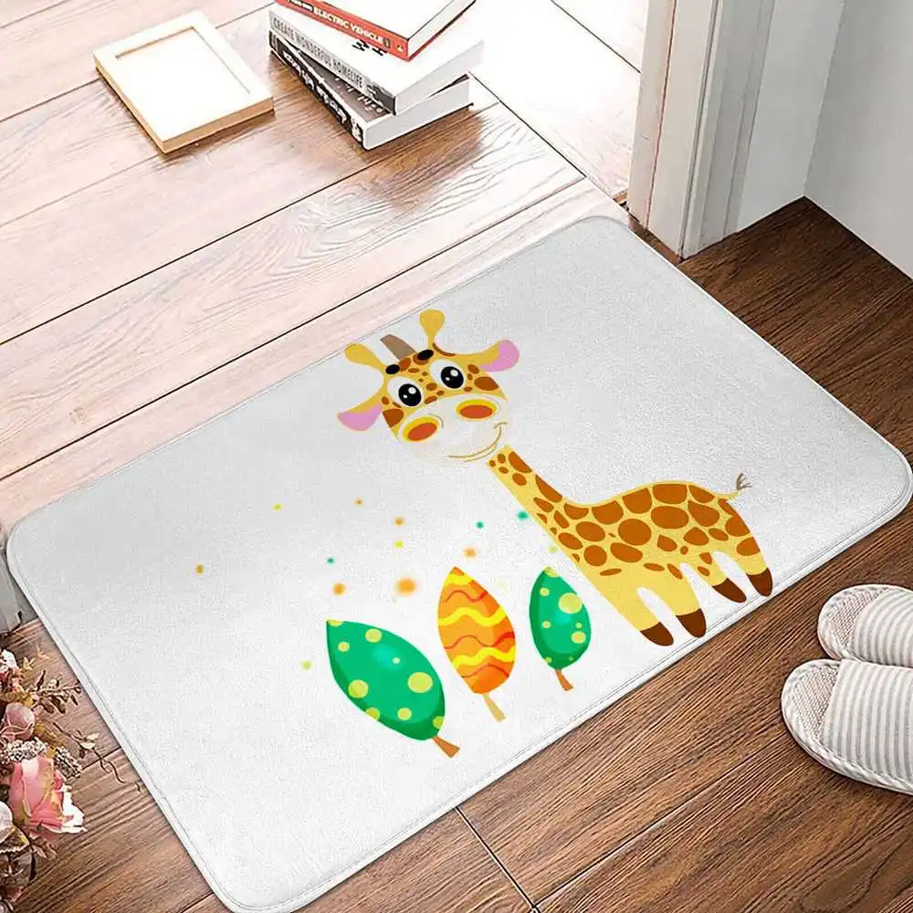 

Cute Animals Door Mat Giraffe Fox Printed Entrance Doormat Welcome Rug Non-slip Kitchen Living Room Decoration Carpet Alfombra