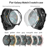 silicone case for galaxy watch5 40mm 44mm case cover electroplated sport protective case