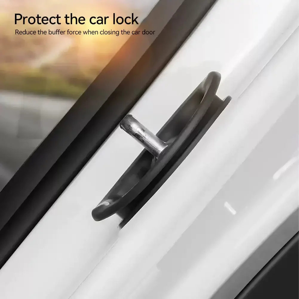 4 шт. силиконовые амортизирующие накладки для дверей автомобиля
