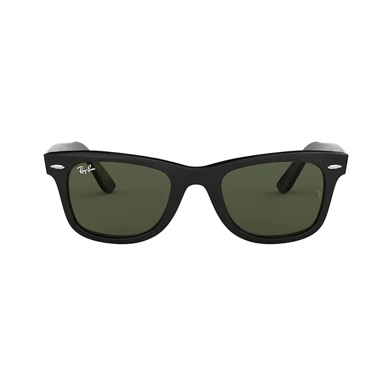 Фото Оригинальные классические квадратные солнцезащитные очки Ray-Ban WAYFARER RB2140, стеклянные линзы, глянцевая оправа, поляризационные очки в коробке. №5