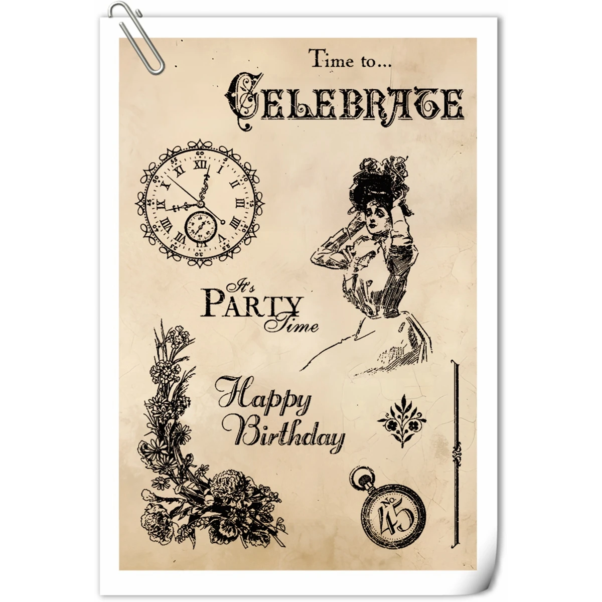 

Clock Woman Clear Silicone Stamps for DIY Scrapbooking Creativity Embossing Rubber Stamping 2024 New Arrival