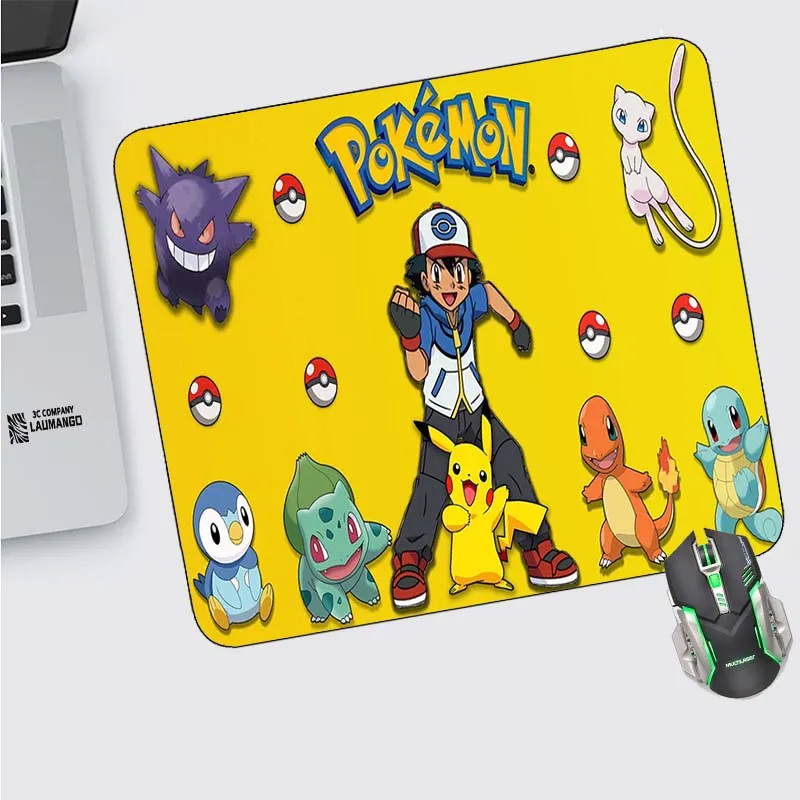 

Игровой коврик для мыши в стиле аниме, аксессуары для геймеров в виде покемона, Настольный коврик для компьютера, коврик для мыши, компьютер...