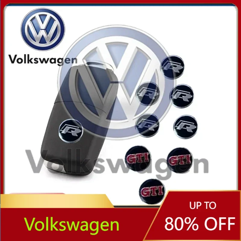 Фото Наклейки на ключи для автомобилей VOLKSWAGEN VW, брелоки для управления авто, эмблемы, аксессуары для Volkswagen GTI R Polo T5 Golf 4 5 6 7 MK4 MK5 MK №1