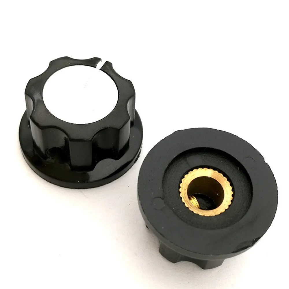 10 шт. ручка потенциометра WH118/WX050 bakelite/медное внутреннее отверстие 6 мм