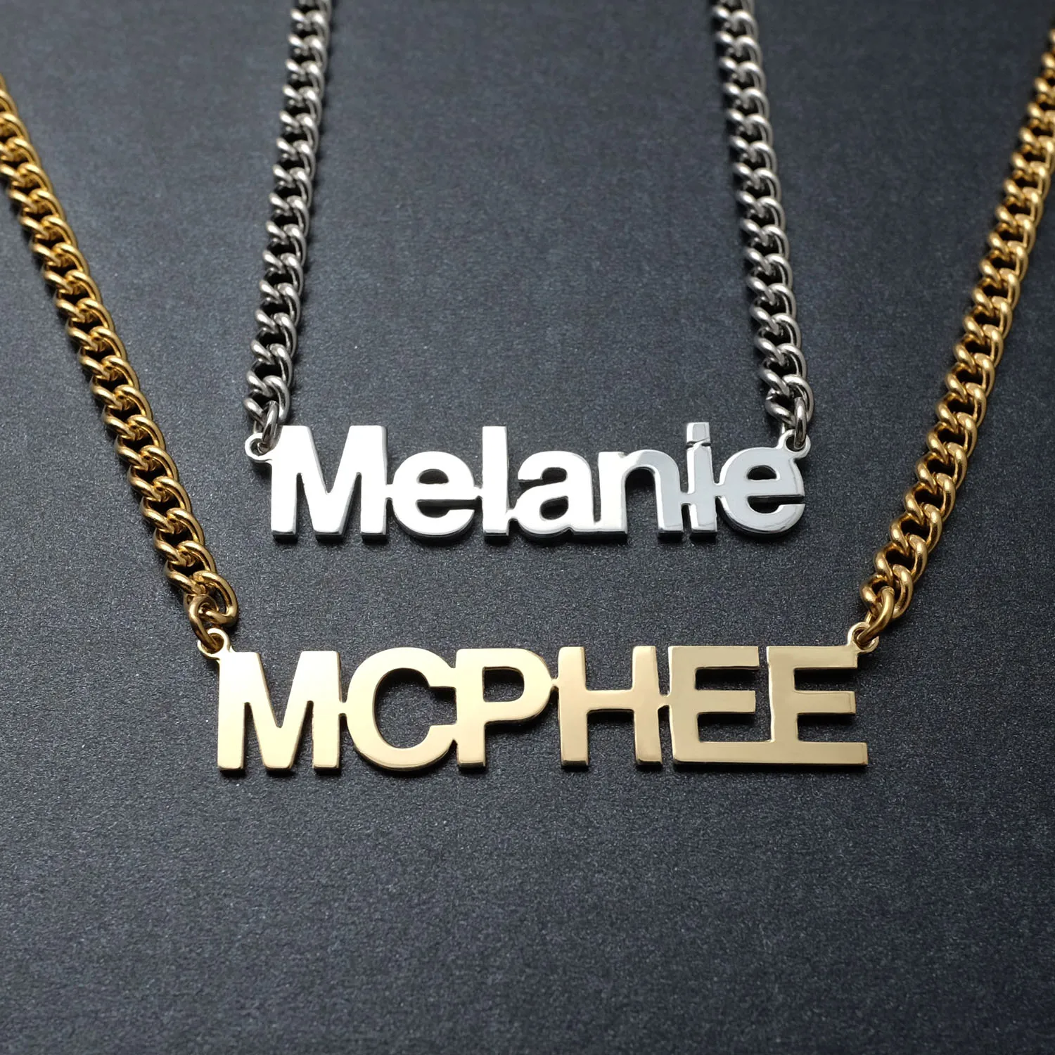 

Personalized Name Necklace Custom Nameplate Necklace Customized Name Jewelry Gift for Boyfriend Valentines Day Gift