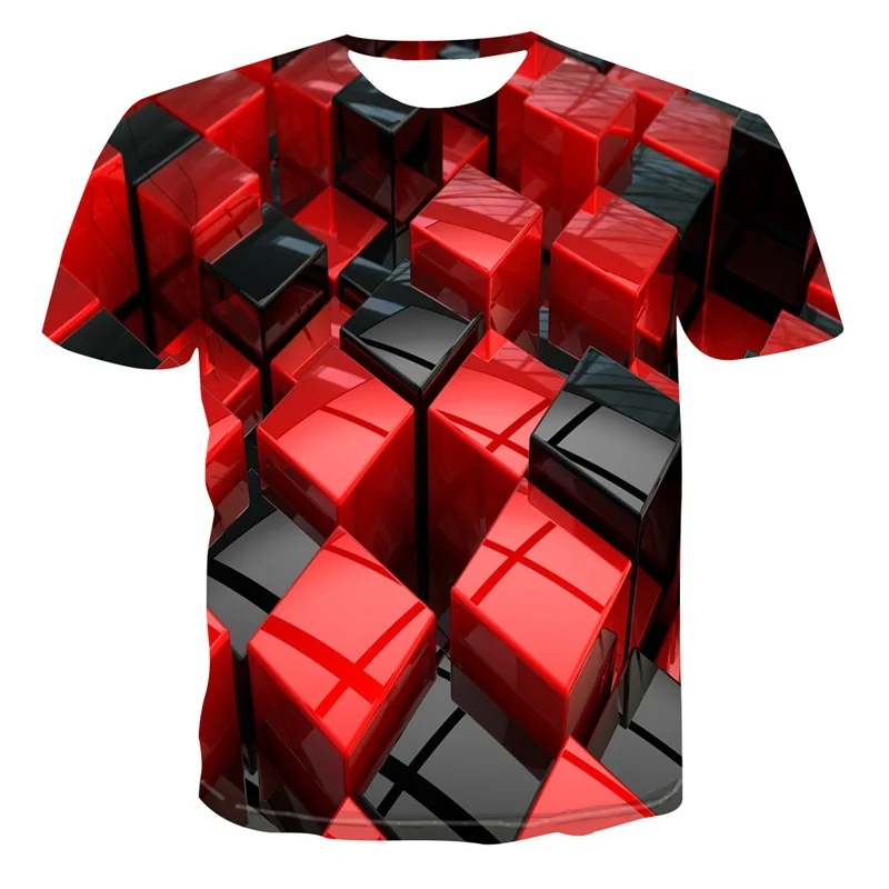 

Модная Дымчатая футболка 3D, летняя свободная дышащая Повседневная футболка с коротким рукавом, дышащая мягкая и удобная футболка