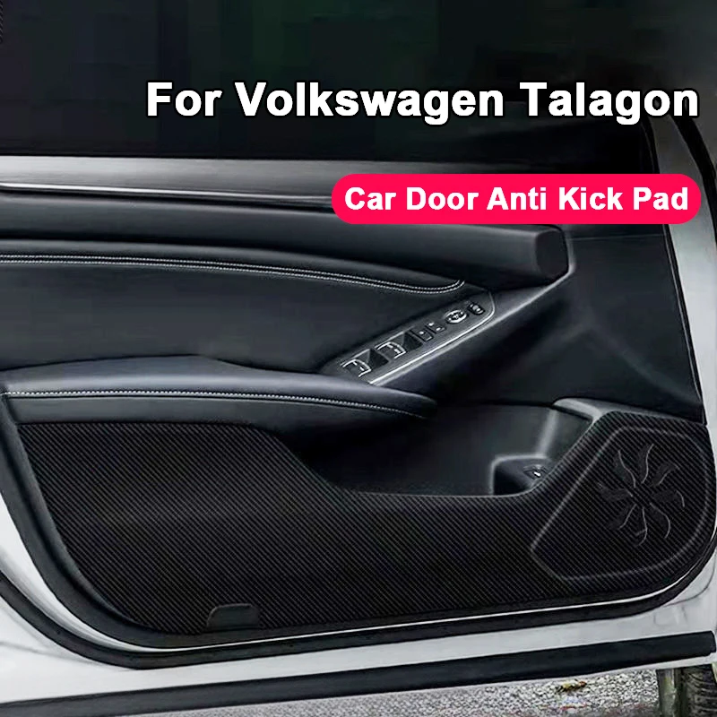 Фото Кожаная наклейка на дверь автомобиля для Volkswagen Talagon 2021-2025, пленка для перчаточного ящика, защита от грязи, аксессуары для декора №1