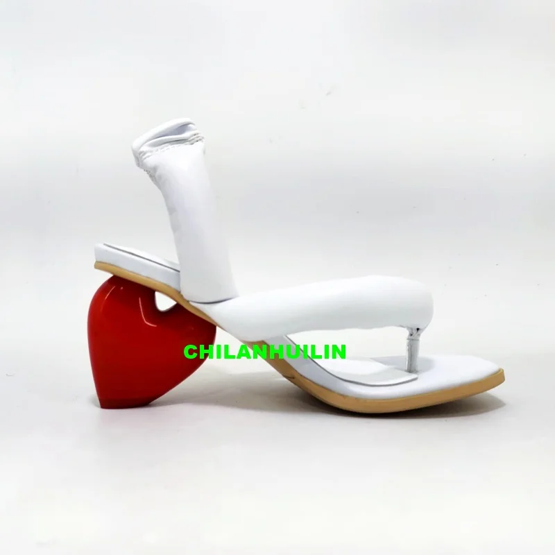 Сандалии женские кожаные босоножки с пряжкой открытый носок высокий каблук