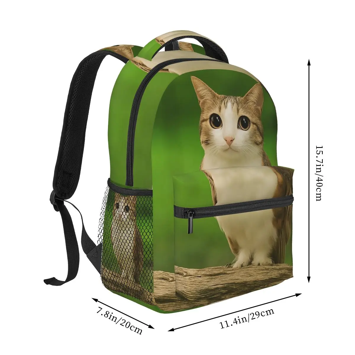 Фото Рюкзак Meowl Cat Owl Funny Internet Trendy Meme для студентов, школьный рюкзак, походный рюкзак для мужчин и женщин, модная сумка для книг, сумка через плечо №2