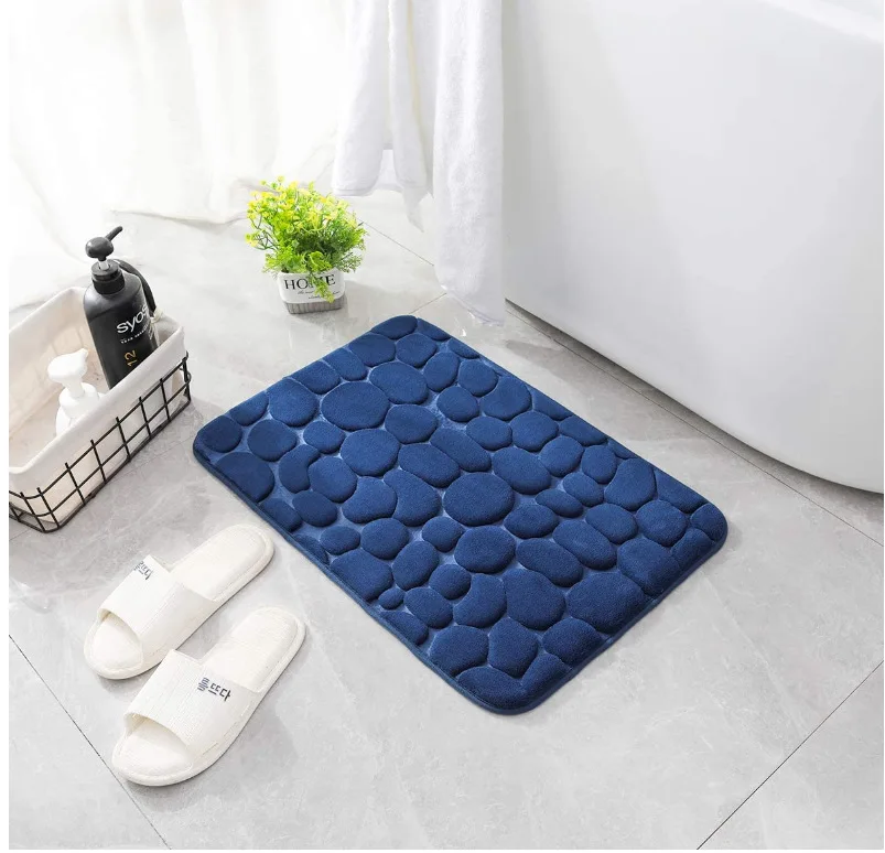 

Bamboo Bath Mat Non-slip Carpets In Wash Basin Bathtub Side Floor Rug Shower Room Doormat Memory Foam Pad Carpet Toilet Rug