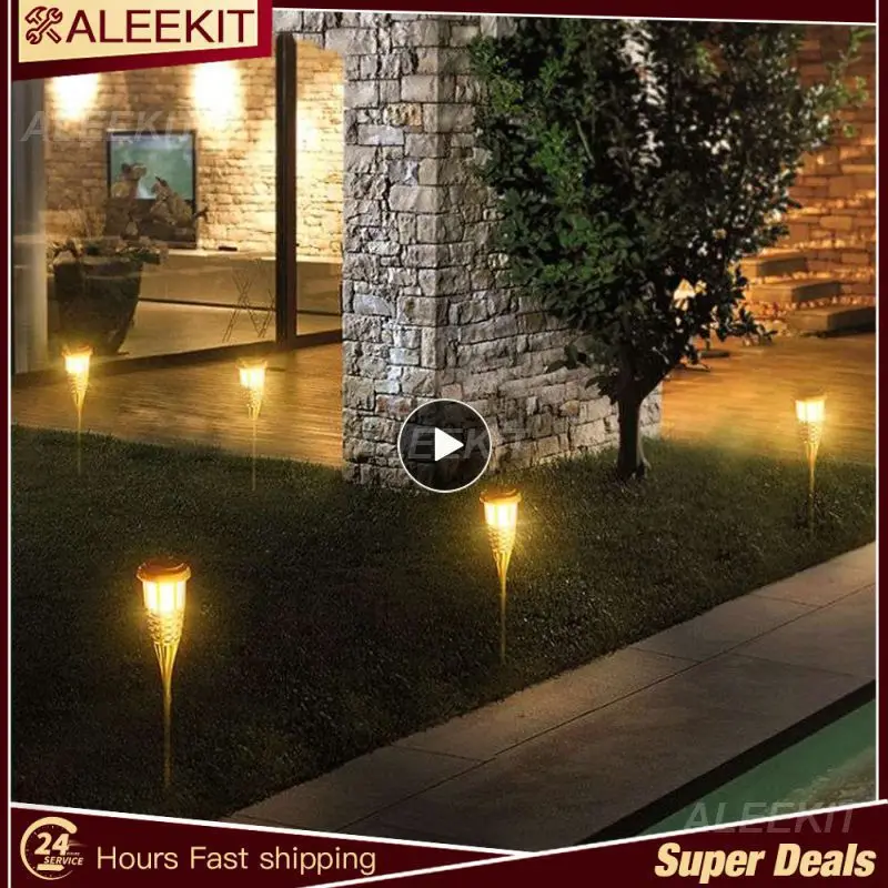 

Waterproof Shape Lighting Aesthetics Weatherproof Eternal Flame Outdoor Courtyard Lamp Easy Installation Solar Light Lawn Lights