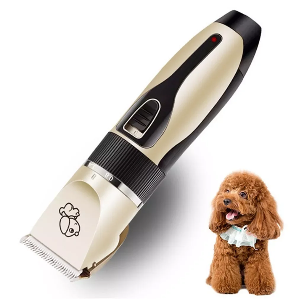 

Professional Pet Dog Hair Trimmer Variable Speed Electrical Clipper Grooming Shaver Lithium Battery High- Haircut Machine