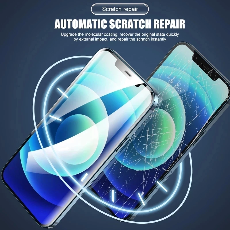 Гидрогелевая пленка с полным покрытием для iPhone 13 7 8 6 6s Plus защитная экрана 11 12 Pro mini