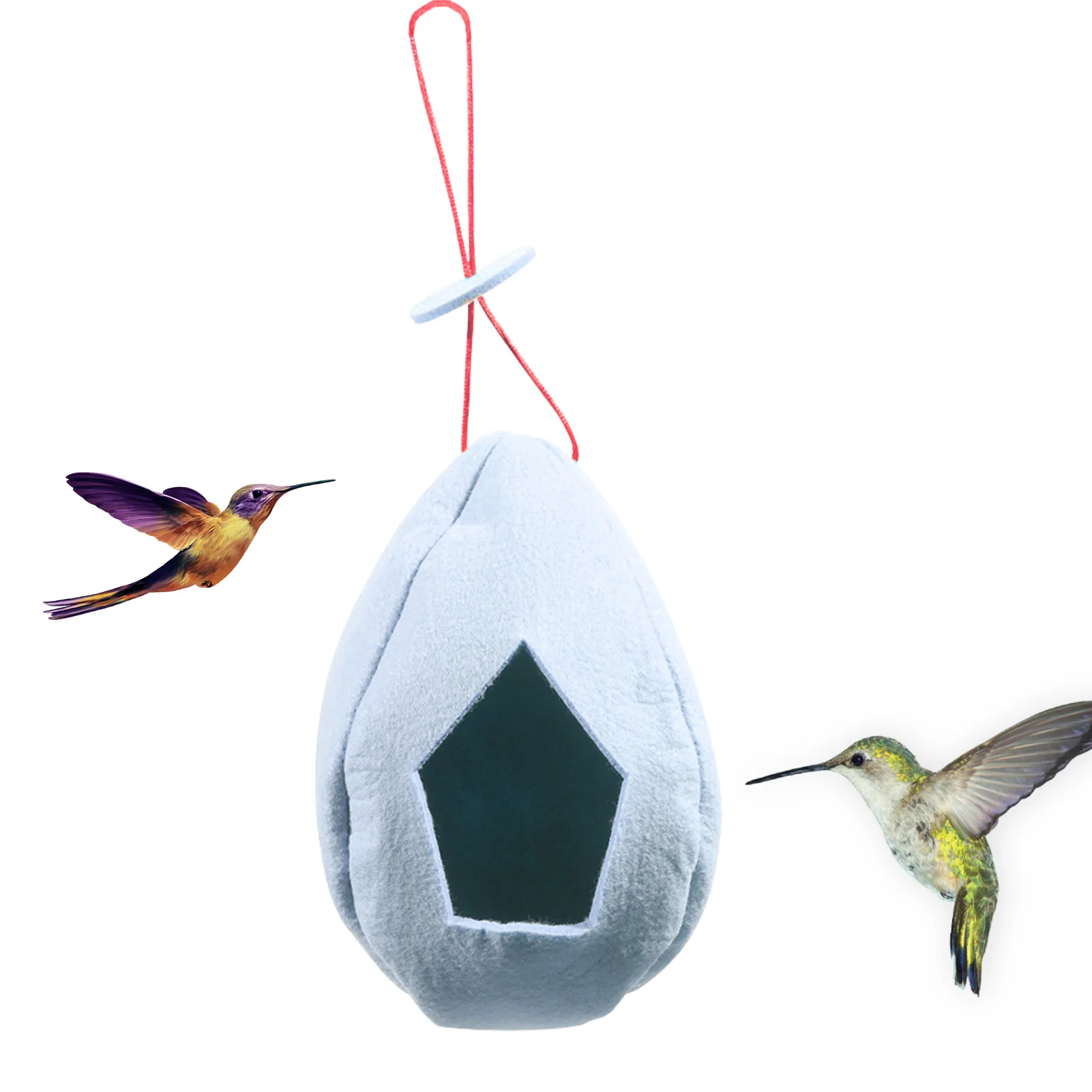 

Подвесная кормушка для птиц, прочная кормушка для птиц с большим пространством, подвесные шнурки, кормушка для птиц, подарок для друзей и се...