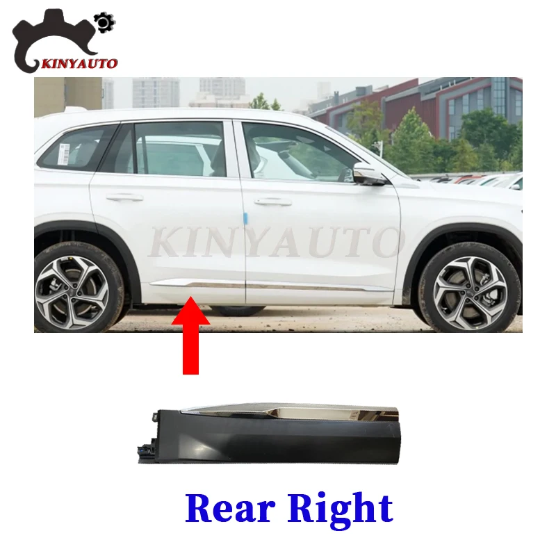 

Для Geely Xingyue L Monjaro боковая молдинговая Хромированная передняя задняя дверь украшение против царапин полоса отделка защитная пластина