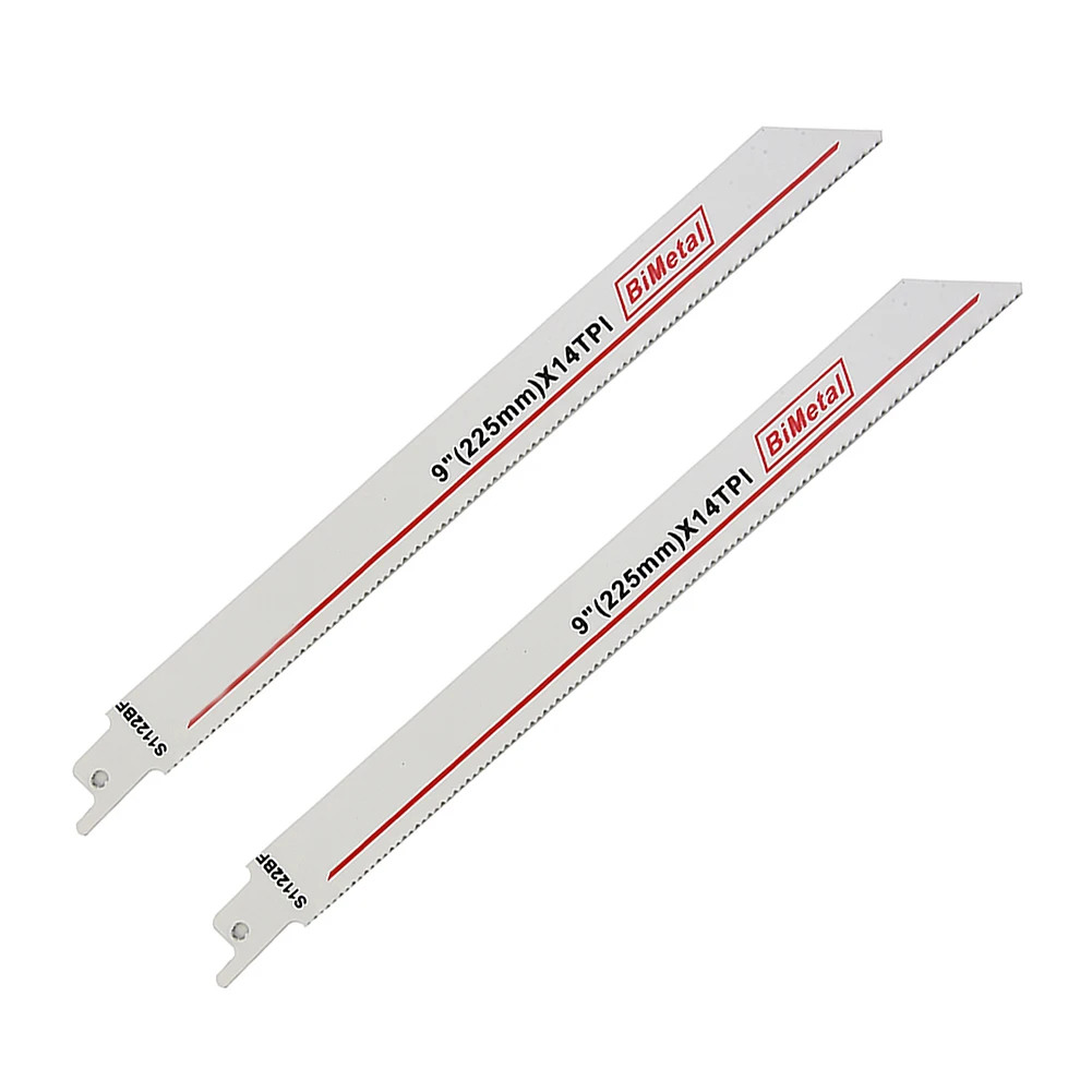 

Reciprocating Saw Blade 2x 225mm BI-Metal For Metal & Wood Cutting High Hardness 2 Pcs Accessories High Quality