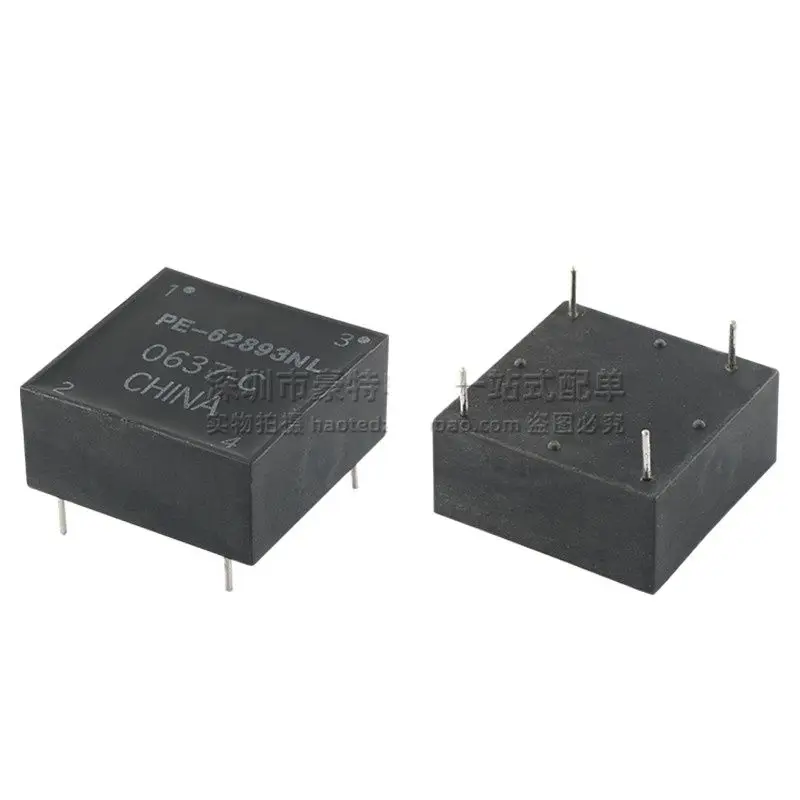 

4pcs/ PE-62893NL new 6A 1MH high current switching power supply EMI common mode inductor filter straight shot