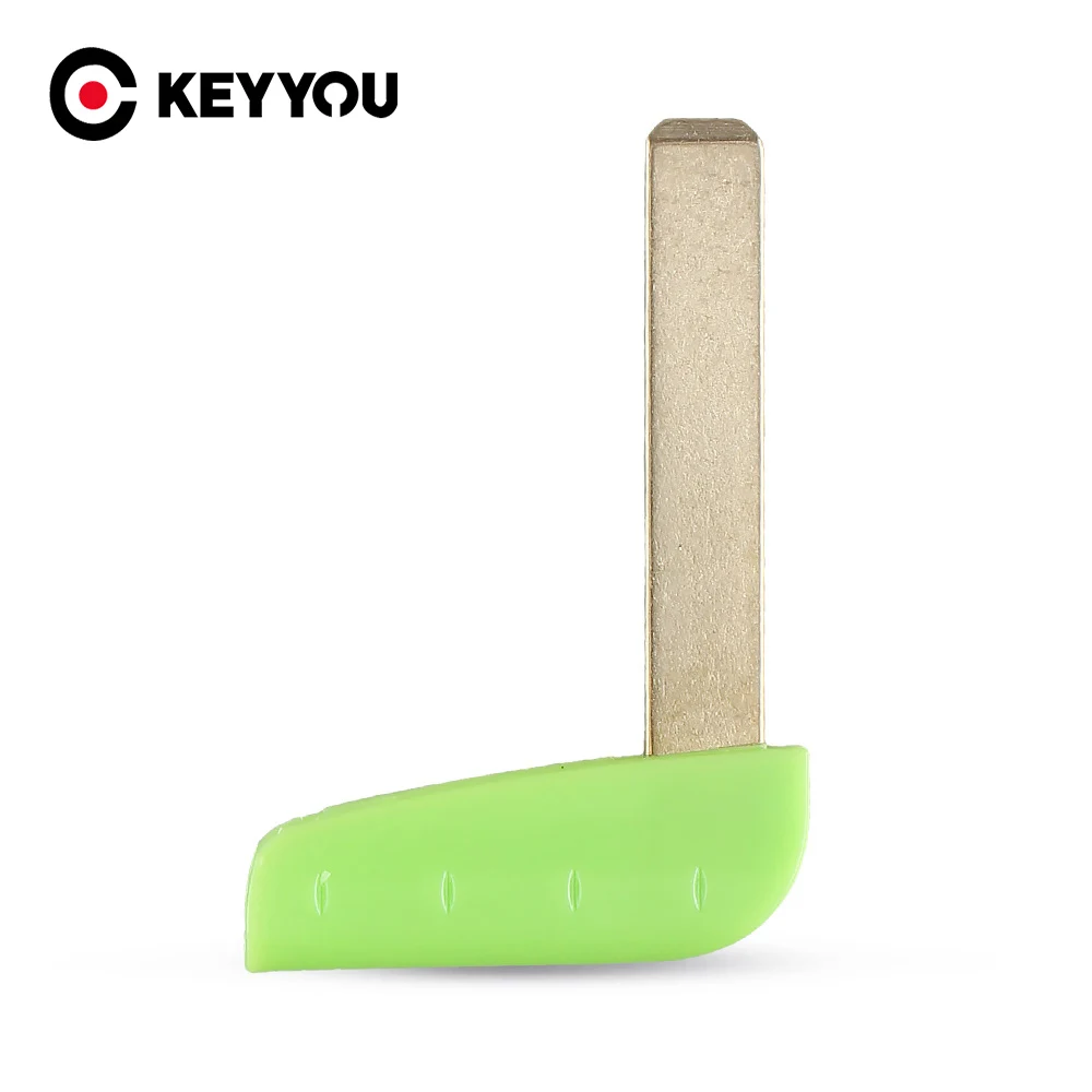 

KEYYOU Replacement Remote Key Card Shell Case Smart Card Auto Key Case For Renault Laguna 2 3 Button Green Uncut Blank Blade