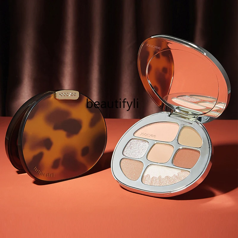 

Joocyee Shell Amber 8-color Eyeshadow Palette Silky Smooth Shiny Pearl Matte Soft Focus Rich Colors Eyeshadow Palette Eye Makeup