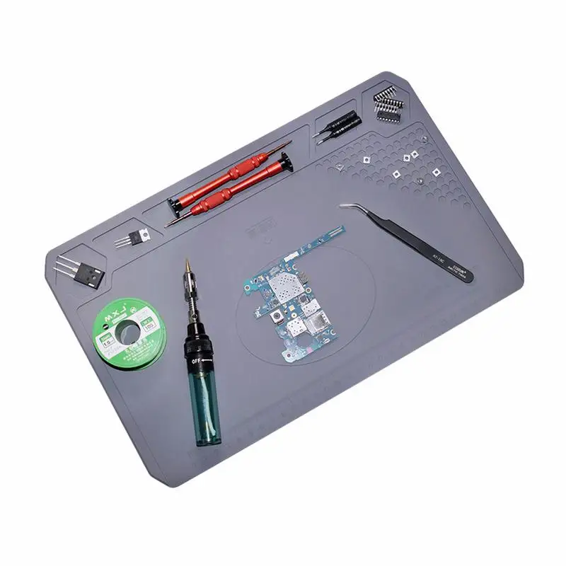 

Soldering Blanket Silicone Heat Resistant Welding Station Board Perfect Project Workbench Pad For Heat Soldering Iron And Repair