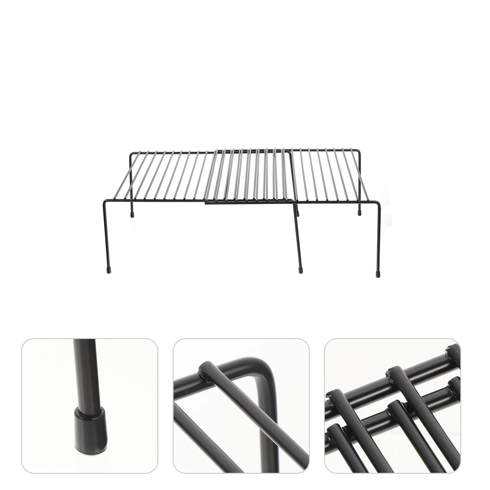 

Kitchen Rack Shelf Expandable Organizer House Accessories Household Shelves Stackable Iron Home Storage Multiseasoning Function
