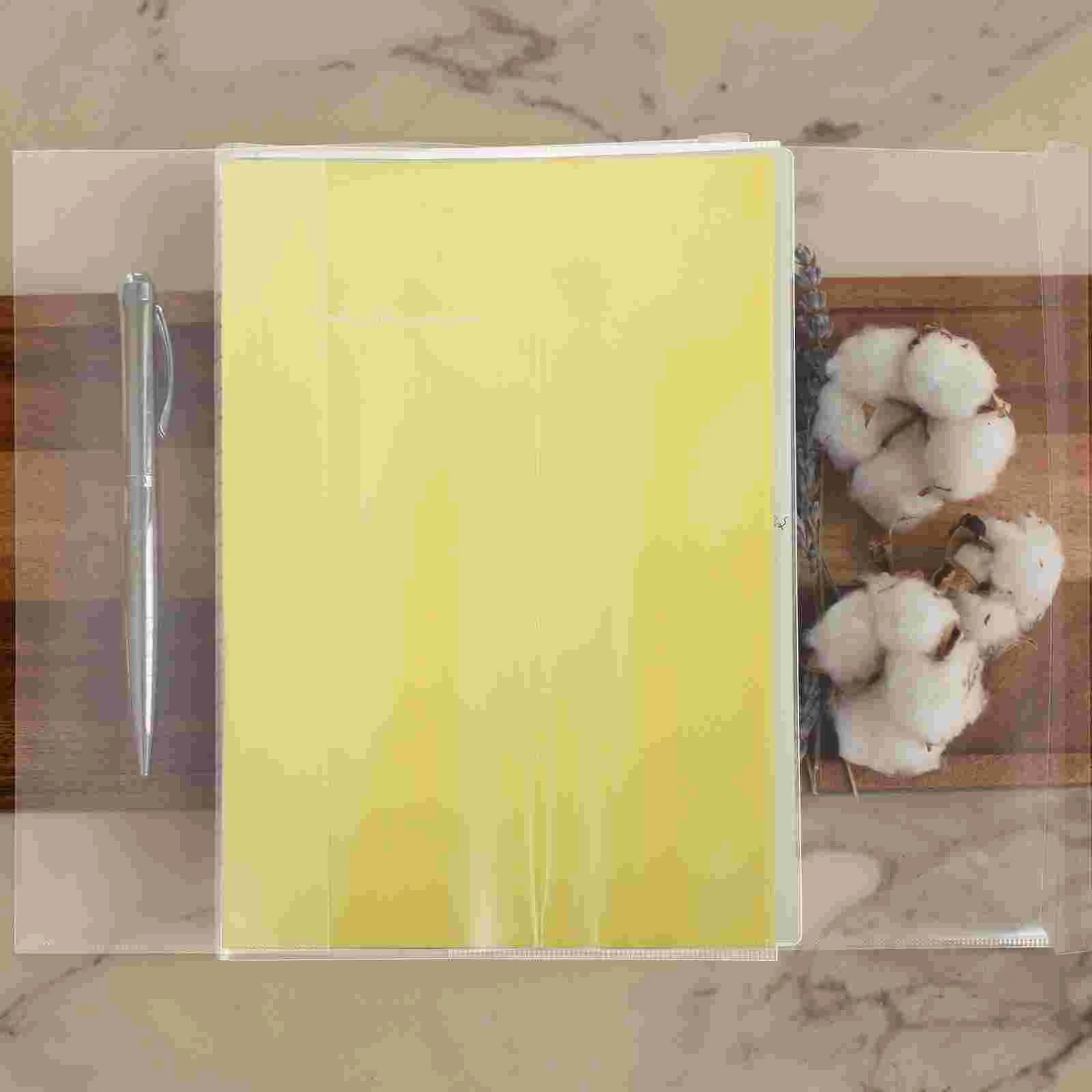 10 шт. прозрачные рукава для книг A5 обложка учета защитные чехлы учебников в