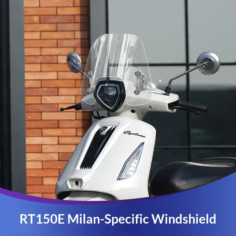 Фото 【Премиум】 Аксессуары для модификации ветрового стекла для Honda NS125LA 2025 года, гоночное ретро-ветровое стекло №2